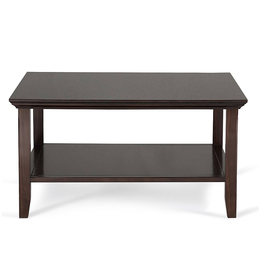 Left View: Simpli Home - Acadian Square Coffee Table - Brunette Brown