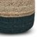 Alt View Zoom 12. Simpli Home - Lydia Round Pouf - Teal, Natural.