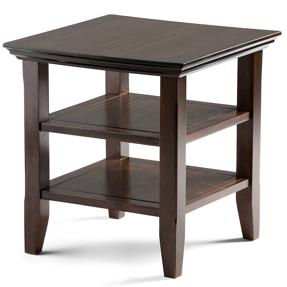 Angle View: Simpli Home - Acadian End Table - Brunette Brown