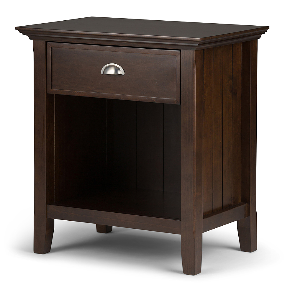 Angle View: Simpli Home - Acadian Bedside Table - Brunette Brown