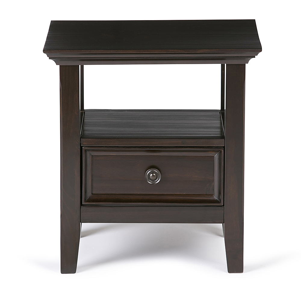 Left View: Simpli Home - Amherst End Table - Hickory Brown