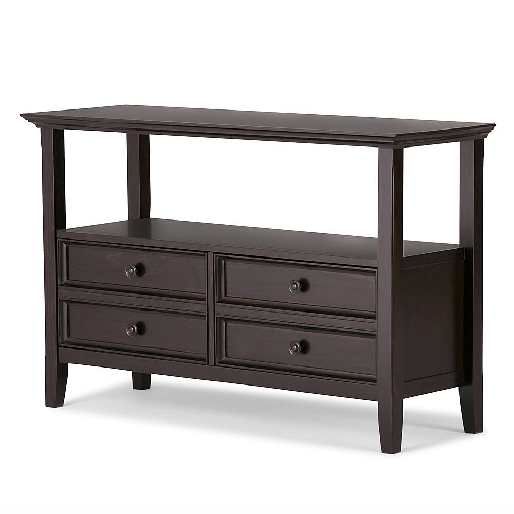 Angle View: Simpli Home - Amherst Console Sofa Table - Hickory Brown