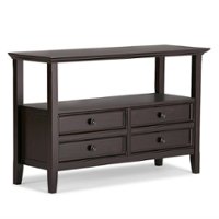 Simpli Home - Amherst Console Sofa Table - Hickory Brown - Front_Zoom