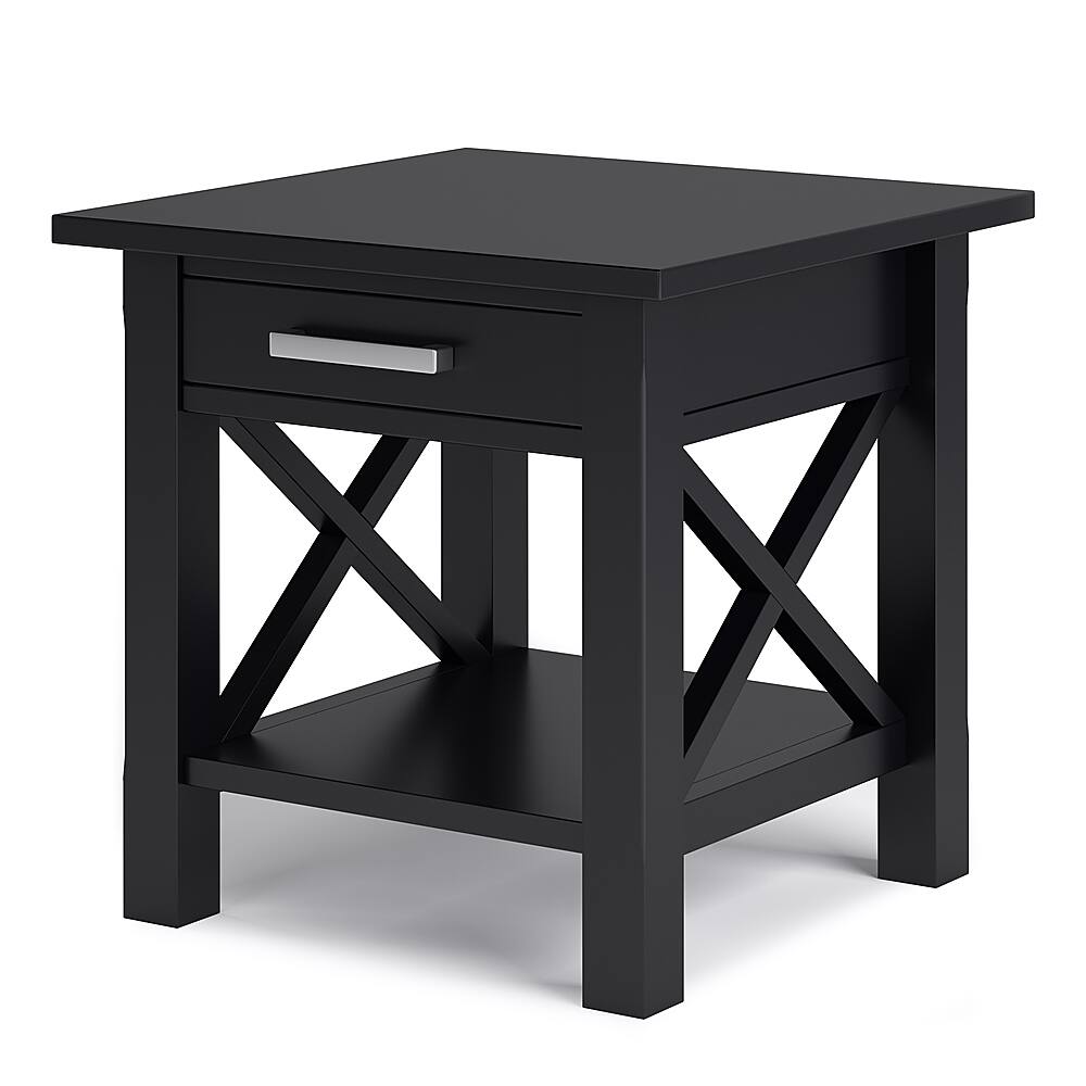 Angle View: Simpli Home - Kitchener End Table - Black