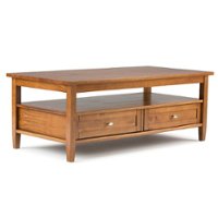 Simpli Home - Warm Shaker Coffee Table - Light Golden Brown - Front_Zoom