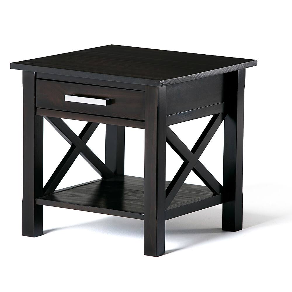 Angle View: Simpli Home - Kitchener End Table - Hickory Brown