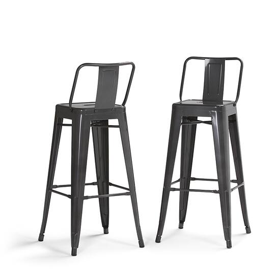 White metal bar stools 30 inch hot sale