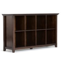 Simpli Home - Acadian 8 Cube Storage Sofa Table - Brunette Brown - Front_Zoom