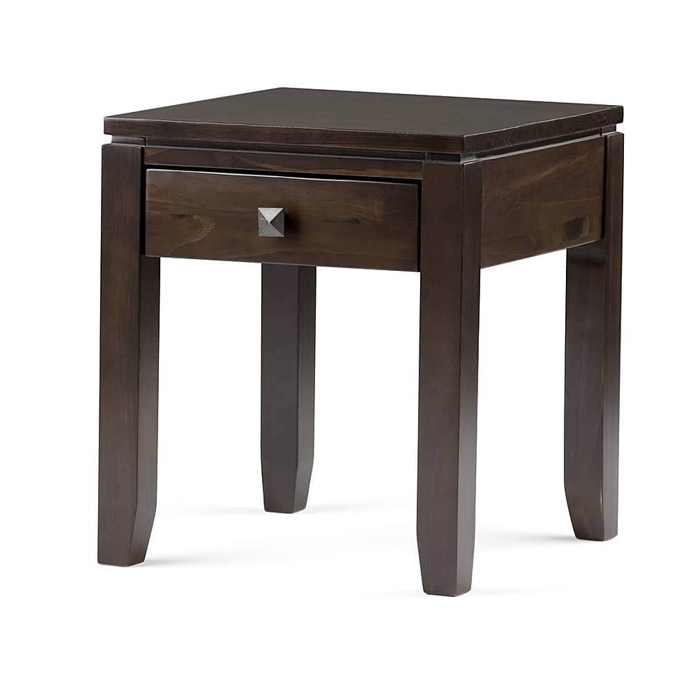 Angle View: Simpli Home - Cosmopolitan End Table - Mahogany Brown