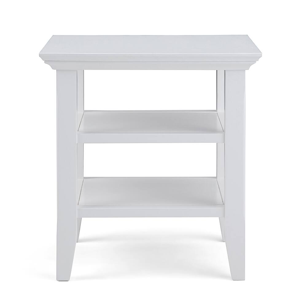 Left View: Simpli Home - Acadian End Table - White