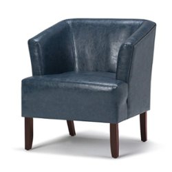 Simpli Home - Longford Tub Chair - Denim Blue - Front_Zoom