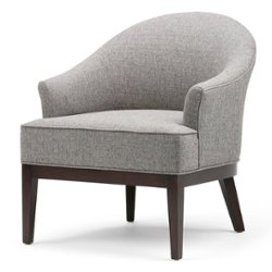 Simpli Home - Louise Tub Chair - Warm Slate Grey - Front_Zoom