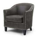 Front Zoom. Simpli Home - Kildare Tub Chair - Distressed Charcoal.