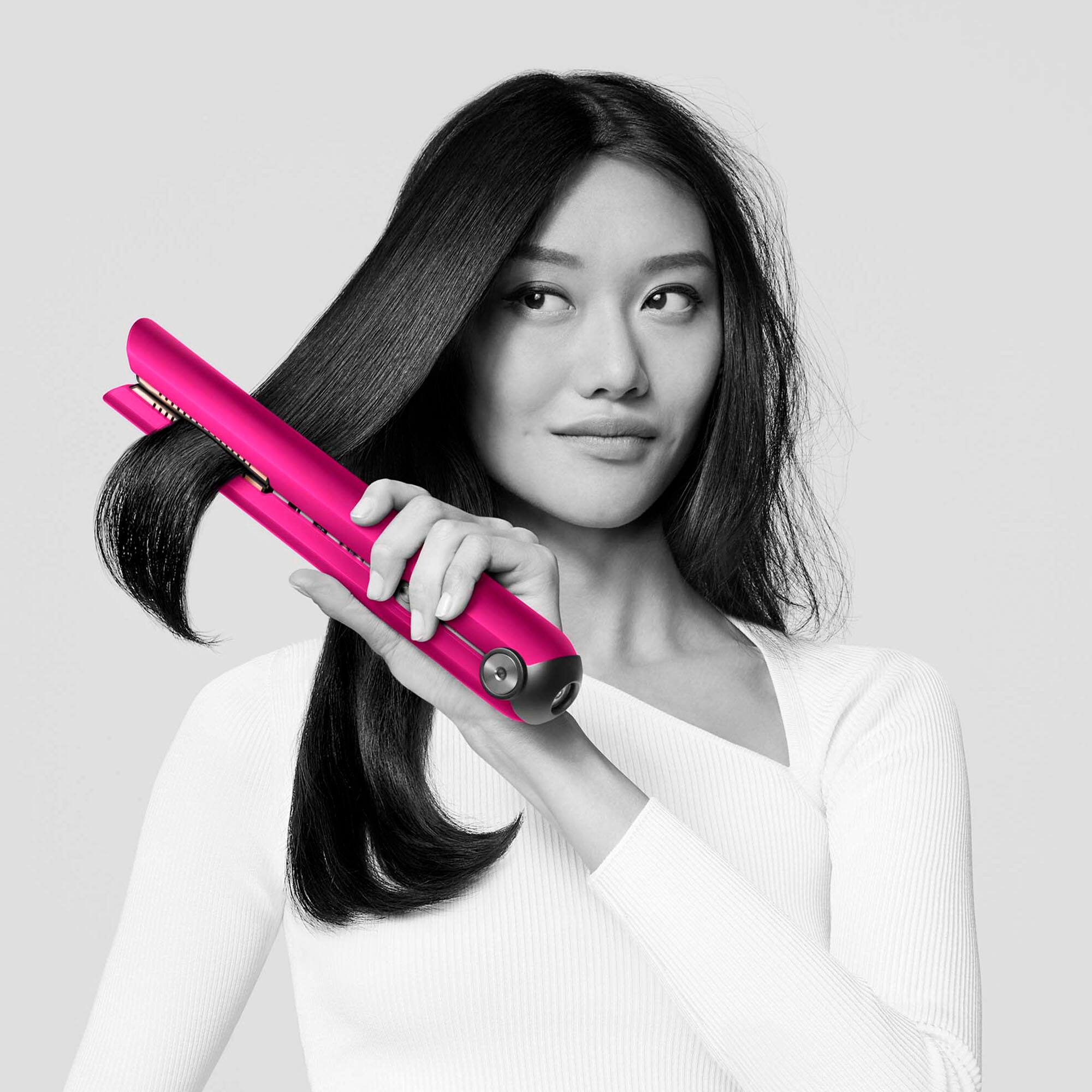 Alt View 13. Dyson - Corrale Hair Straightener - Fuchsia/Nickel.