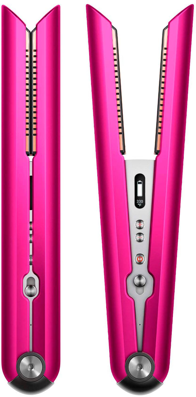 Left. Dyson - Corrale Hair Straightener - Fuchsia/Nickel.