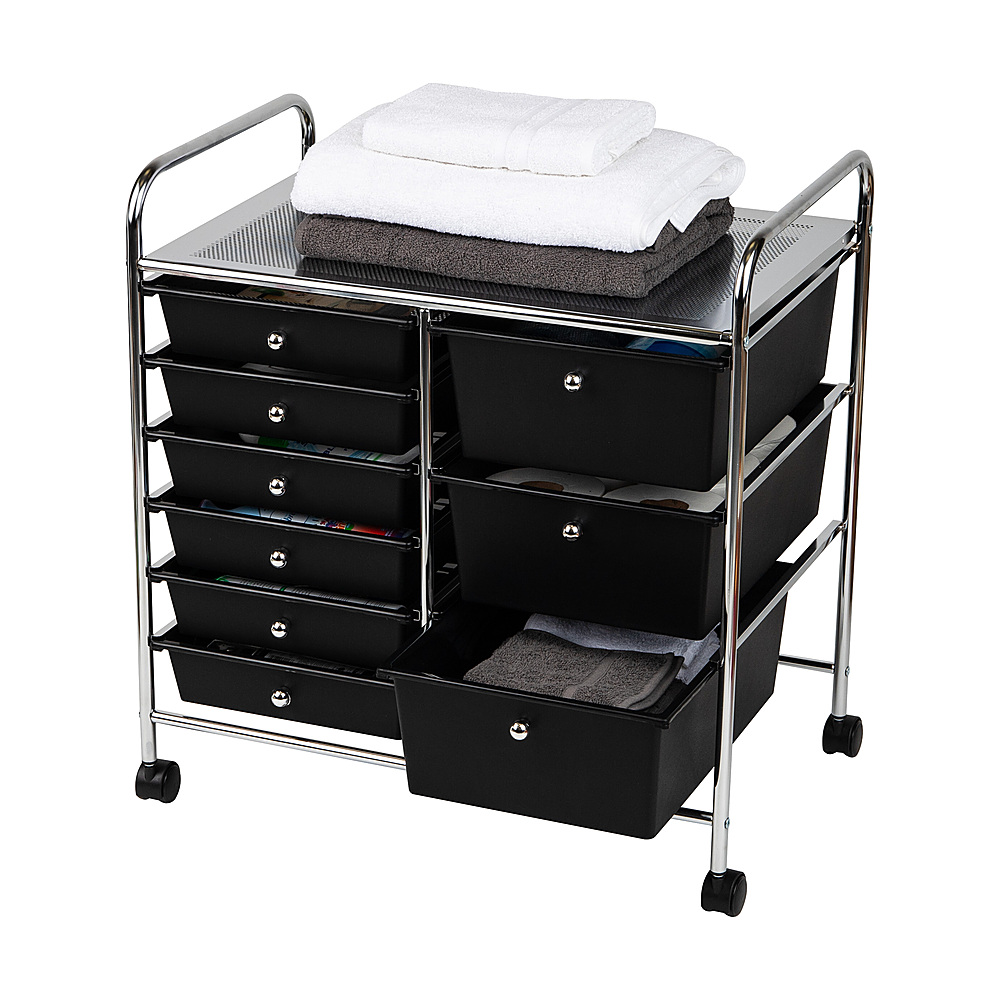 Mind Reader Rolling Storage Cart with 3 Drawers