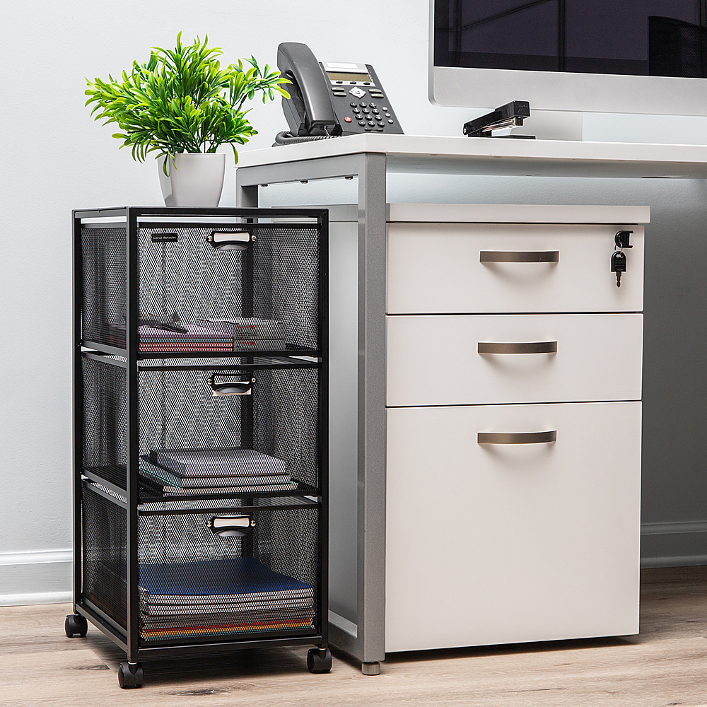  3 Drawer File Cabinet On Wheels,Desk Organization,File  Organizer for Desk3 Drawer Storage Organizer Desk Drawers Cabinet Under  Desk Storage Cabinet Office Drawer Cricut Cabinet Rolling Cabinet Black… :  Office Products