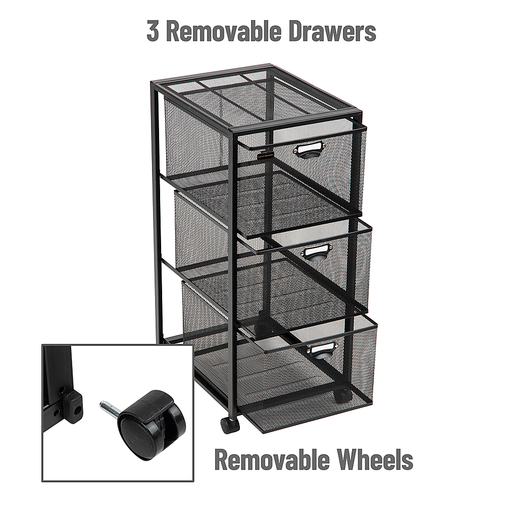  3 Drawer File Cabinet On Wheels,Desk Organization,File  Organizer for Desk3 Drawer Storage Organizer Desk Drawers Cabinet Under  Desk Storage Cabinet Office Drawer Cricut Cabinet Rolling Cabinet Black… :  Office Products