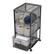 Alt View 39. Mind Reader - Cart with Drawers, Laundry Organizer, Storage, Rolling, Bathroom, Kitchen, Metal Mesh, 11"L x 14"W x 25"H - Black.