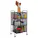 Alt View 37. Mind Reader - Cart with Drawers, Laundry Organizer, Utility Cart, Bathroom, Kitchen, Metal Mesh, 16"L x 11"W x 29"H - Black.