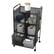 Alt View 38. Mind Reader - Cart with Drawers, Laundry Organizer, Utility Cart, Bathroom, Kitchen, Metal Mesh, 16"L x 11"W x 29"H - Black.