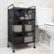 Alt View 13. Mind Reader - Cart with Drawers, Laundry Organizer, Utility Cart, Bathroom, Kitchen, Metal Mesh, 16"L x 11"W x 29"H - Black.