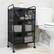 Alt View 39. Mind Reader - Cart with Drawers, Laundry Organizer, Utility Cart, Bathroom, Kitchen, Metal Mesh, 16"L x 11"W x 29"H - Black.