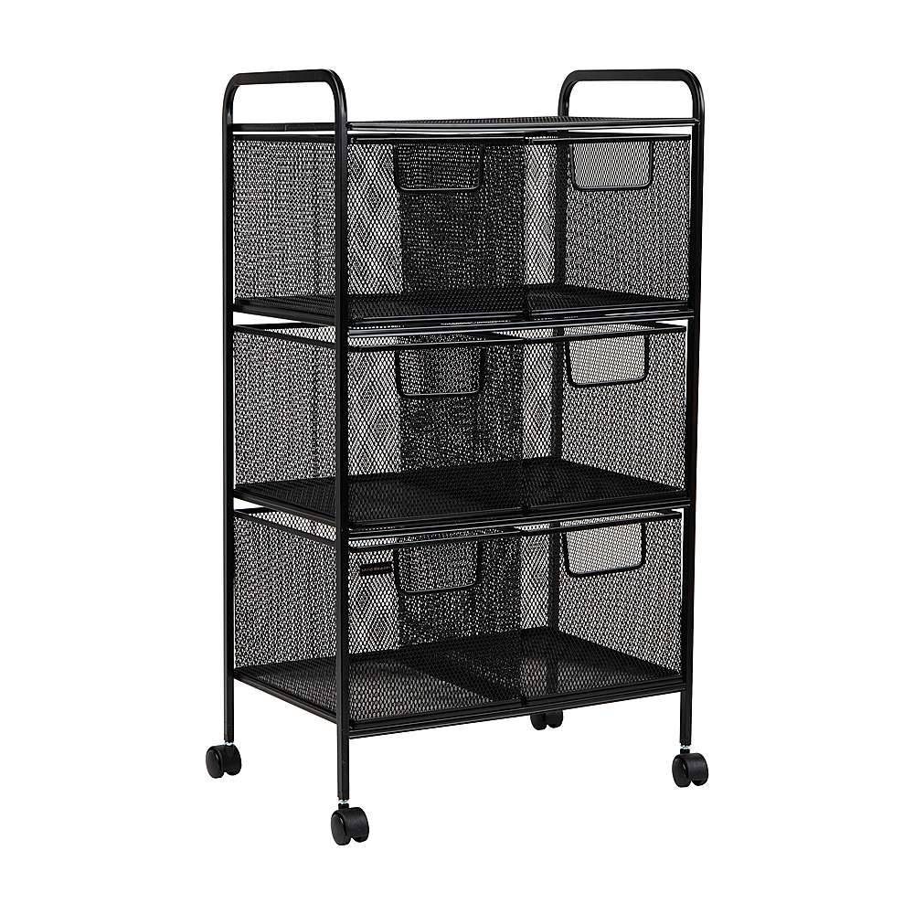 Mind Reader Network Collection, Rolling Storage Cart with 3 Removable –  Mindreaderstore