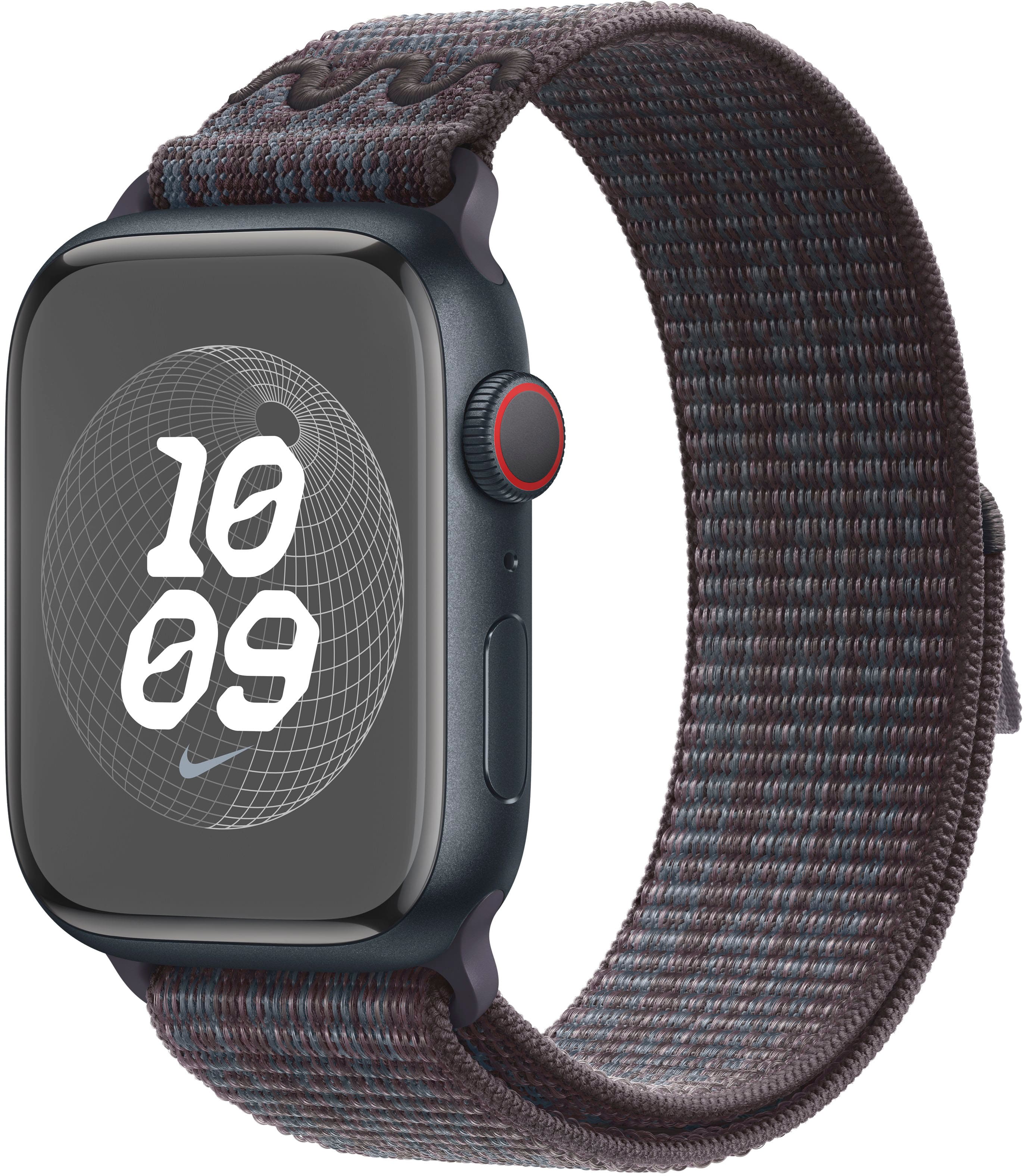 Apple 45mm Nike Sport Loop Black Blue MUJX3AM A Best Buy