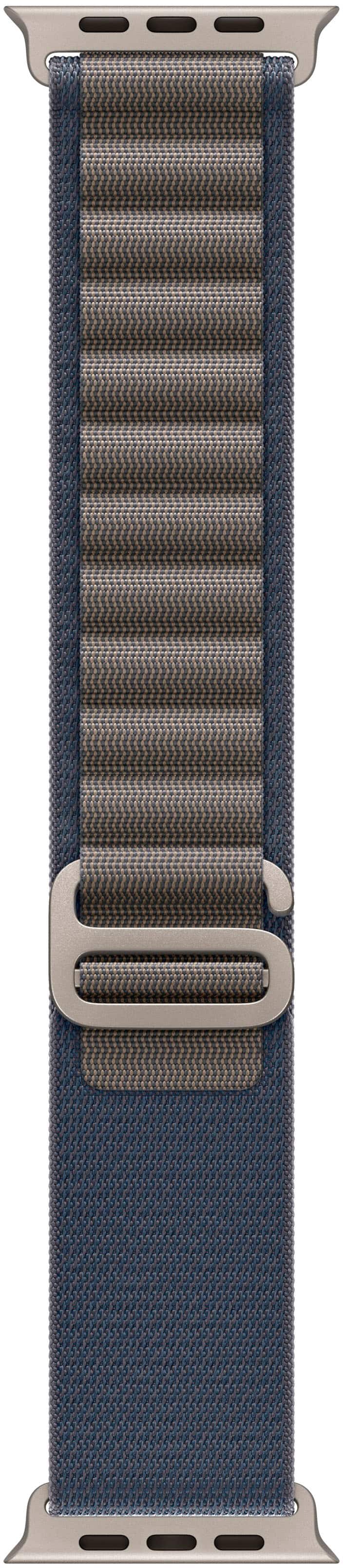 Angle. Apple - 49mm Alpine Loop - Large - Blue.