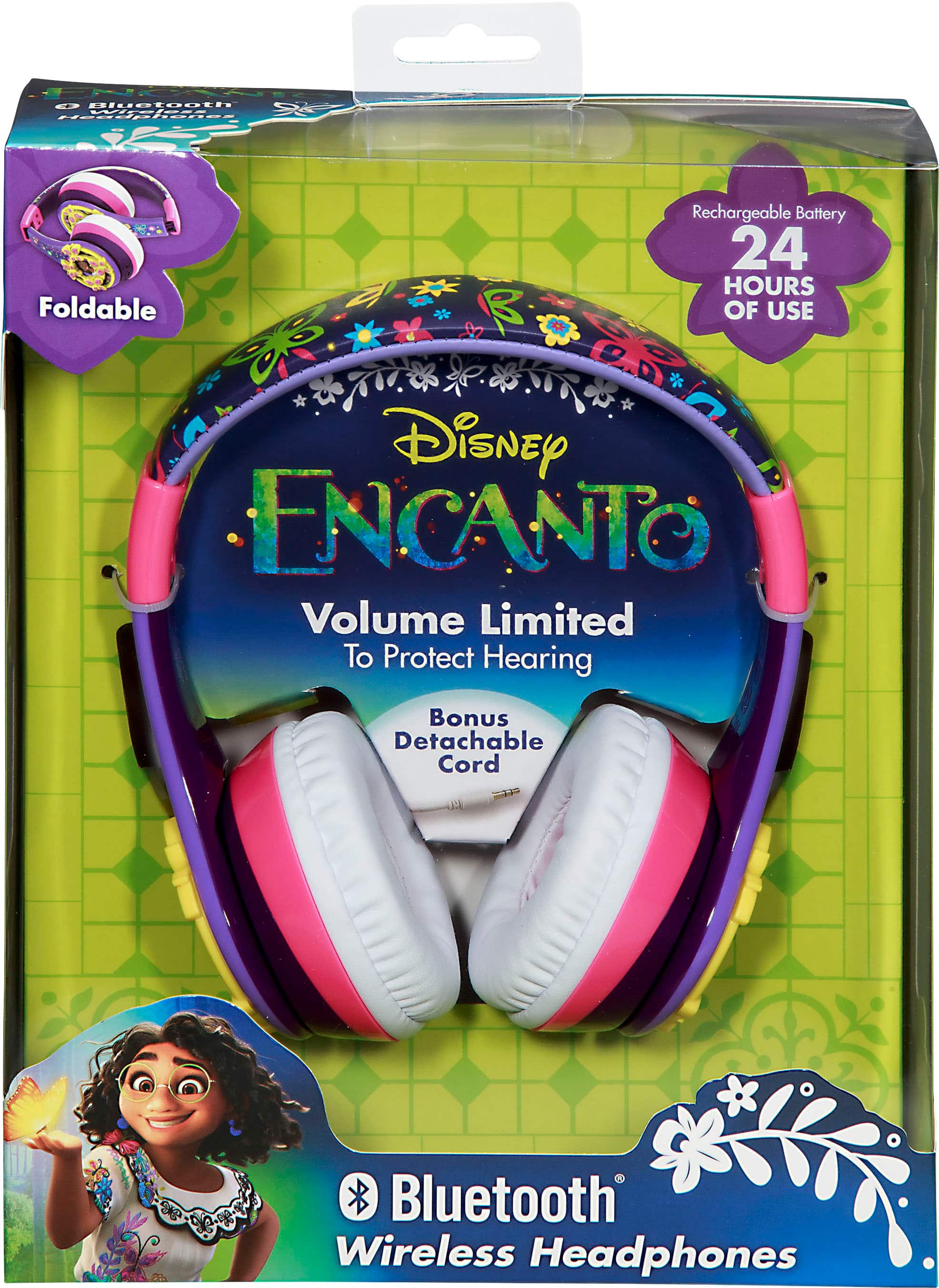 Alt View 13. eKids - Disney Encanto Bluetooth Wireless Headphones - purple.