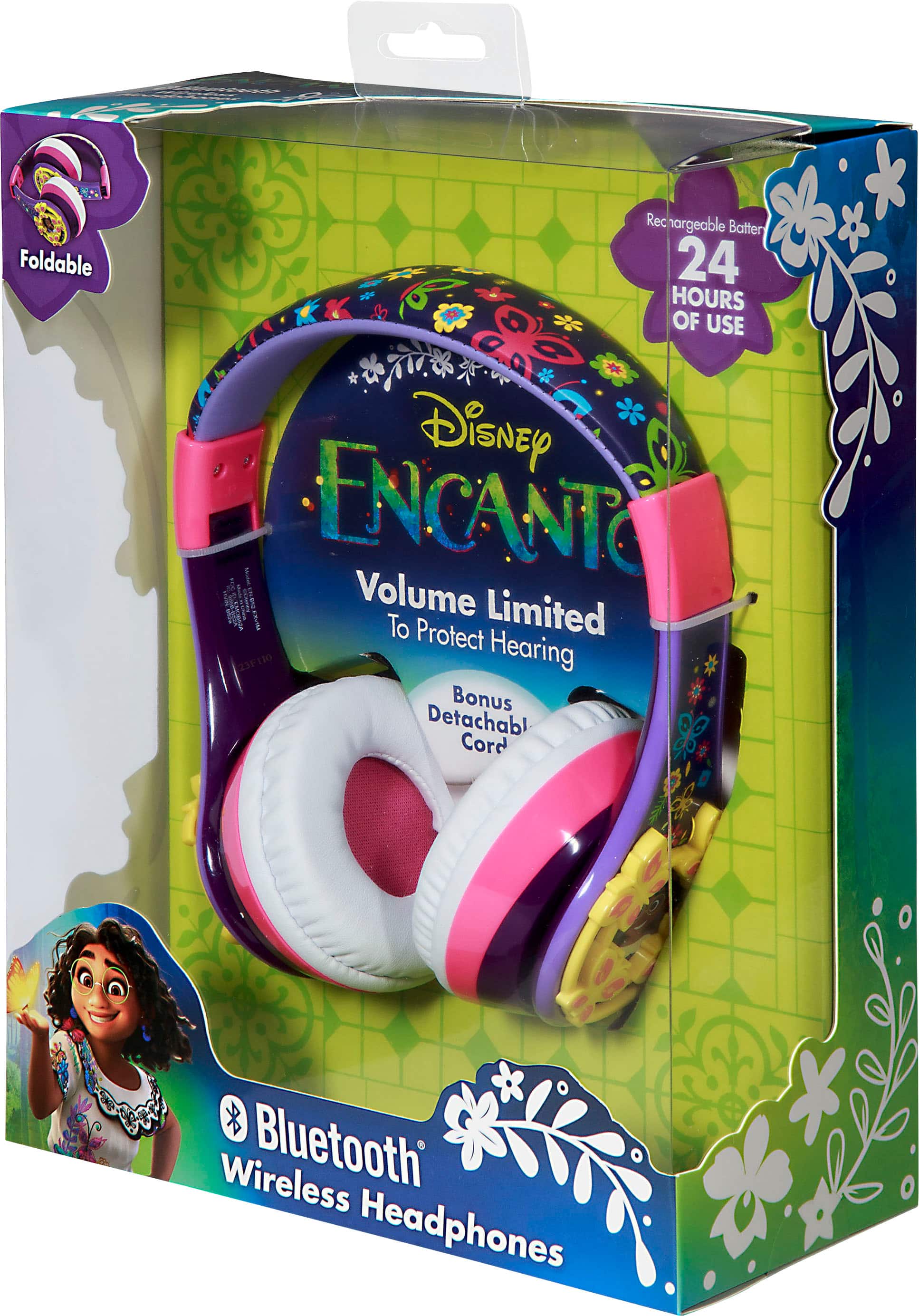 Alt View 15. eKids - Disney Encanto Bluetooth Wireless Headphones - purple.