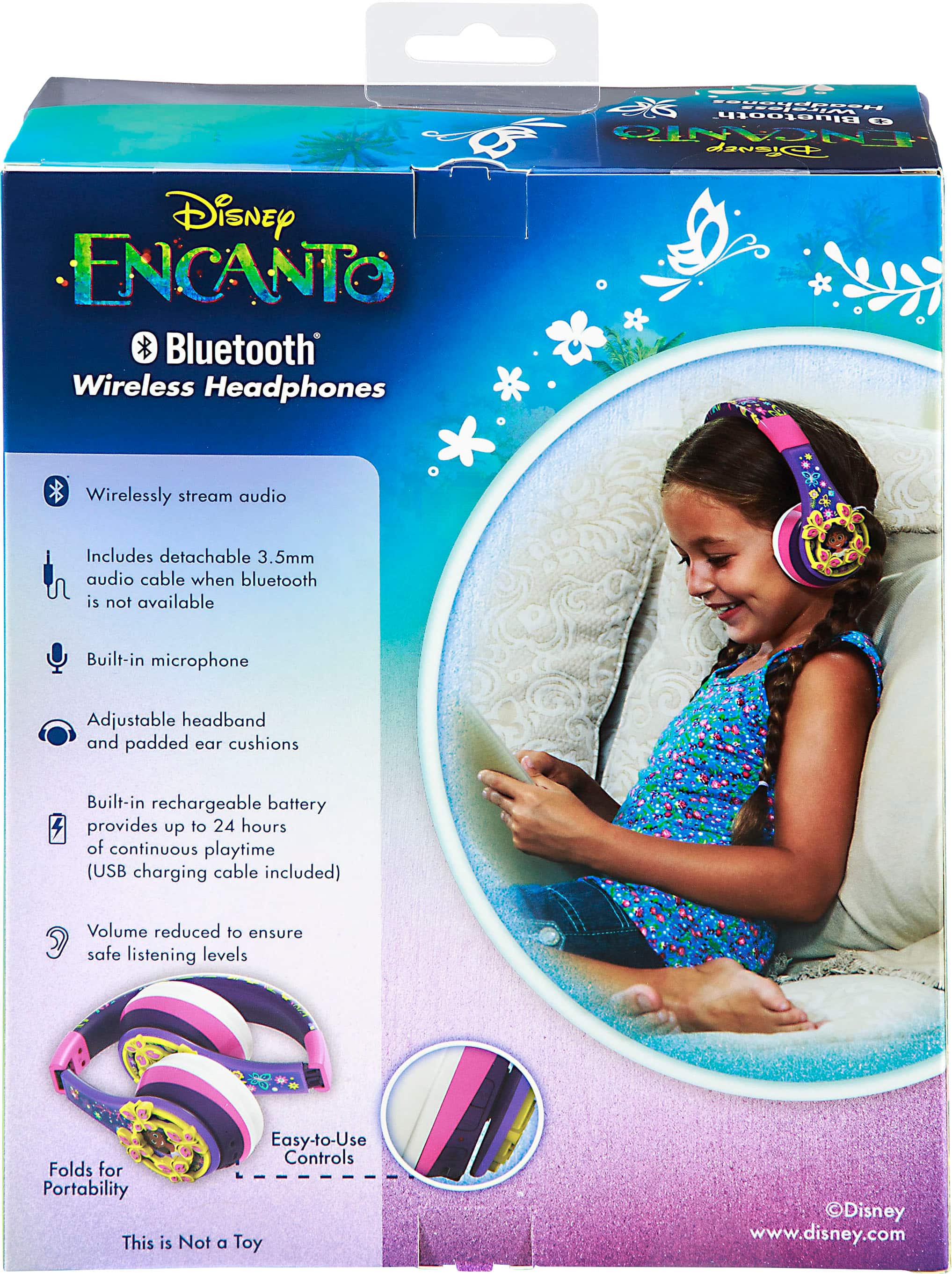 Alt View 16. eKids - Disney Encanto Bluetooth Wireless Headphones - purple.