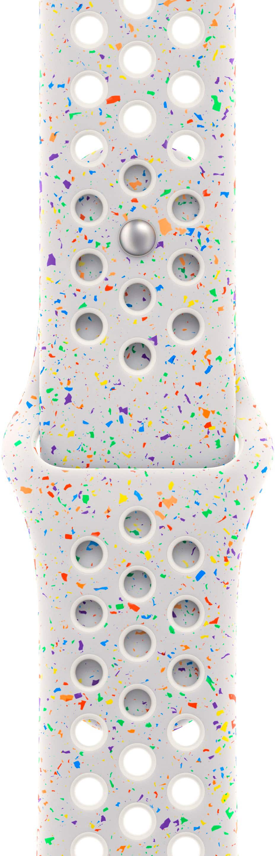 Apple - 41mm Nike Sport Band - S/M - Pure Platinum - Angle_Zoom