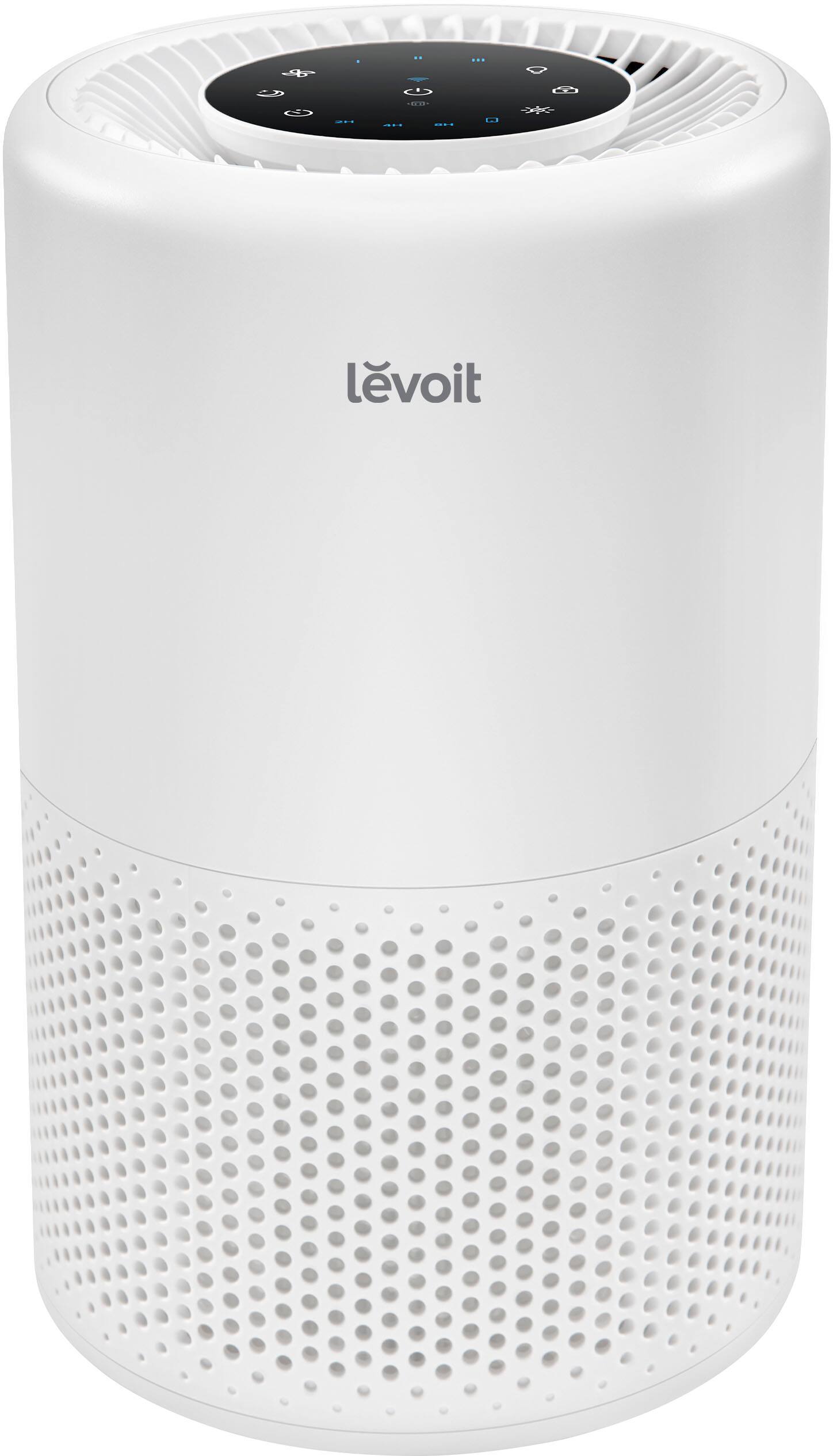 Angle. Levoit - PlasmaPro 200S Smart 178 Sq. Ft True HEPA Air Purifier - White.