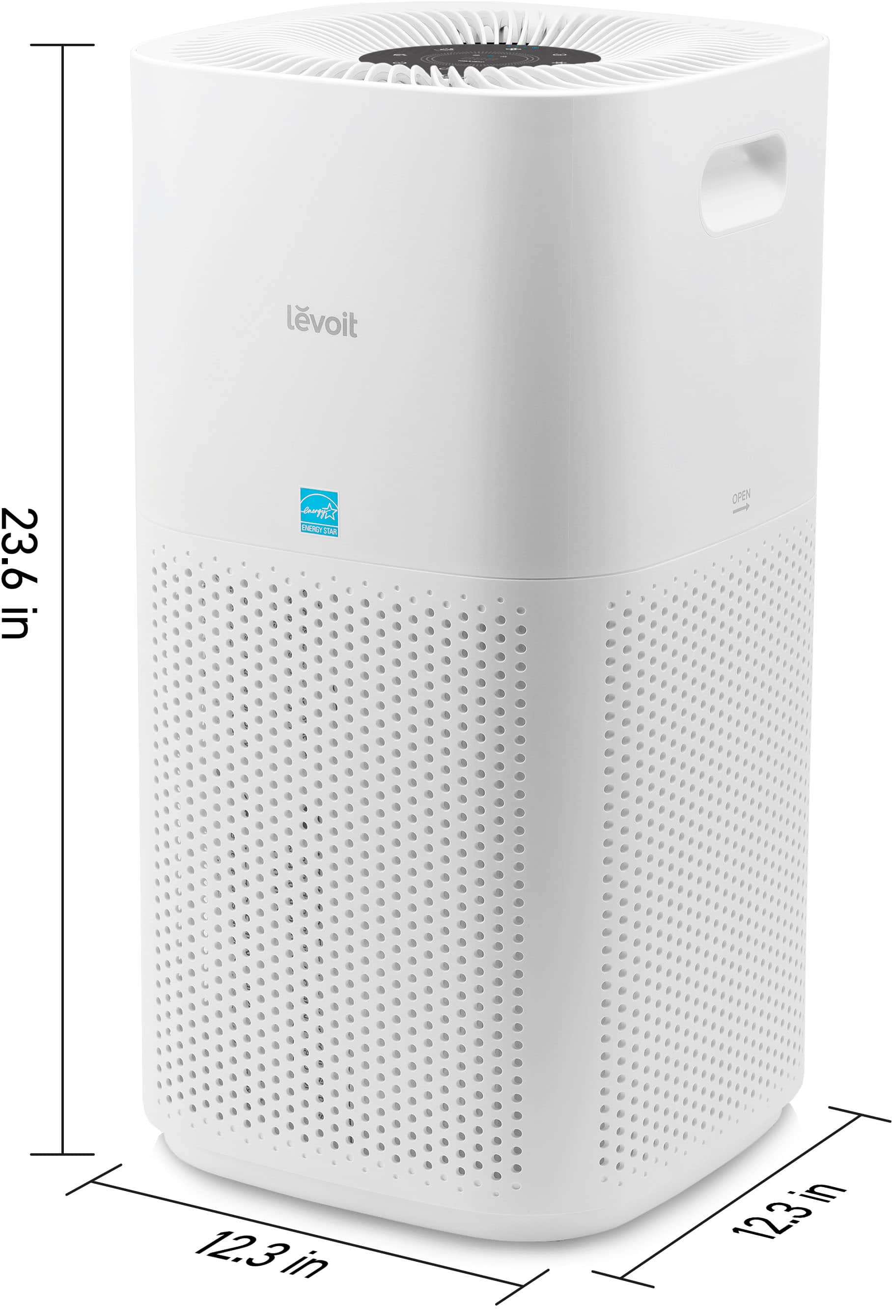 Alt View 20. Levoit - PlasmaPro 600S Smart 635 Sq. Ft True HEPA Air Purifier - White.
