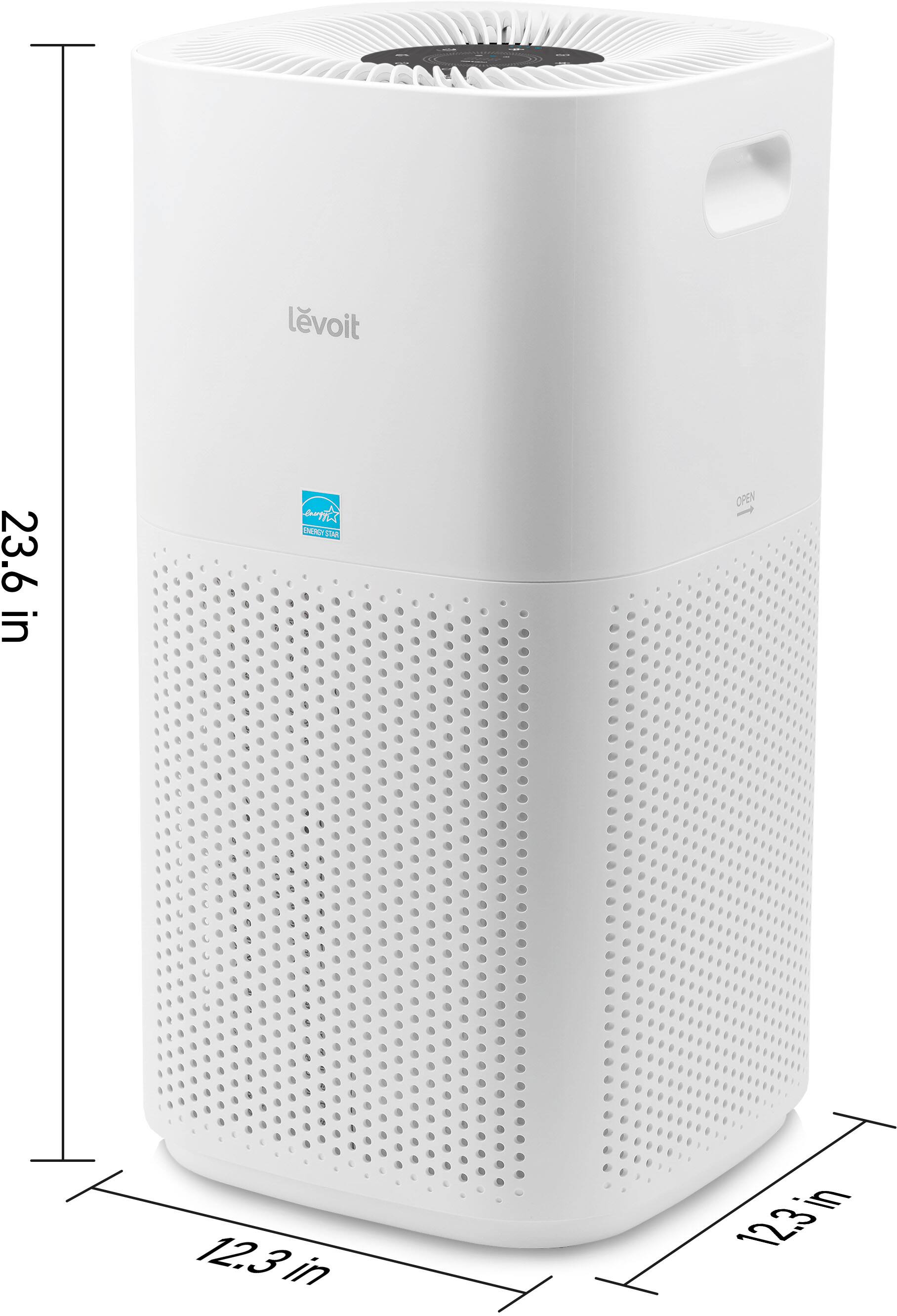 Alt View 20. Levoit - PlasmaPro 600S Smart 635 Sq. Ft True HEPA Air Purifier - White.