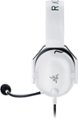Left. Razer - BlackShark V2 X Wired Gaming Headset for PC, PS5, PS4, Switch, Xbox X|S, and Xbox One - White.