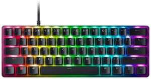 Razer - Huntsman Mini Analog 60% Wired Optical Gaming Keyboard with Chroma RGB Backlighting - Black - Front_Zoom