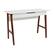 Front. Alamont Home - Darla Rectangle Modern Laminate Home Office Desk - White/Walnut.