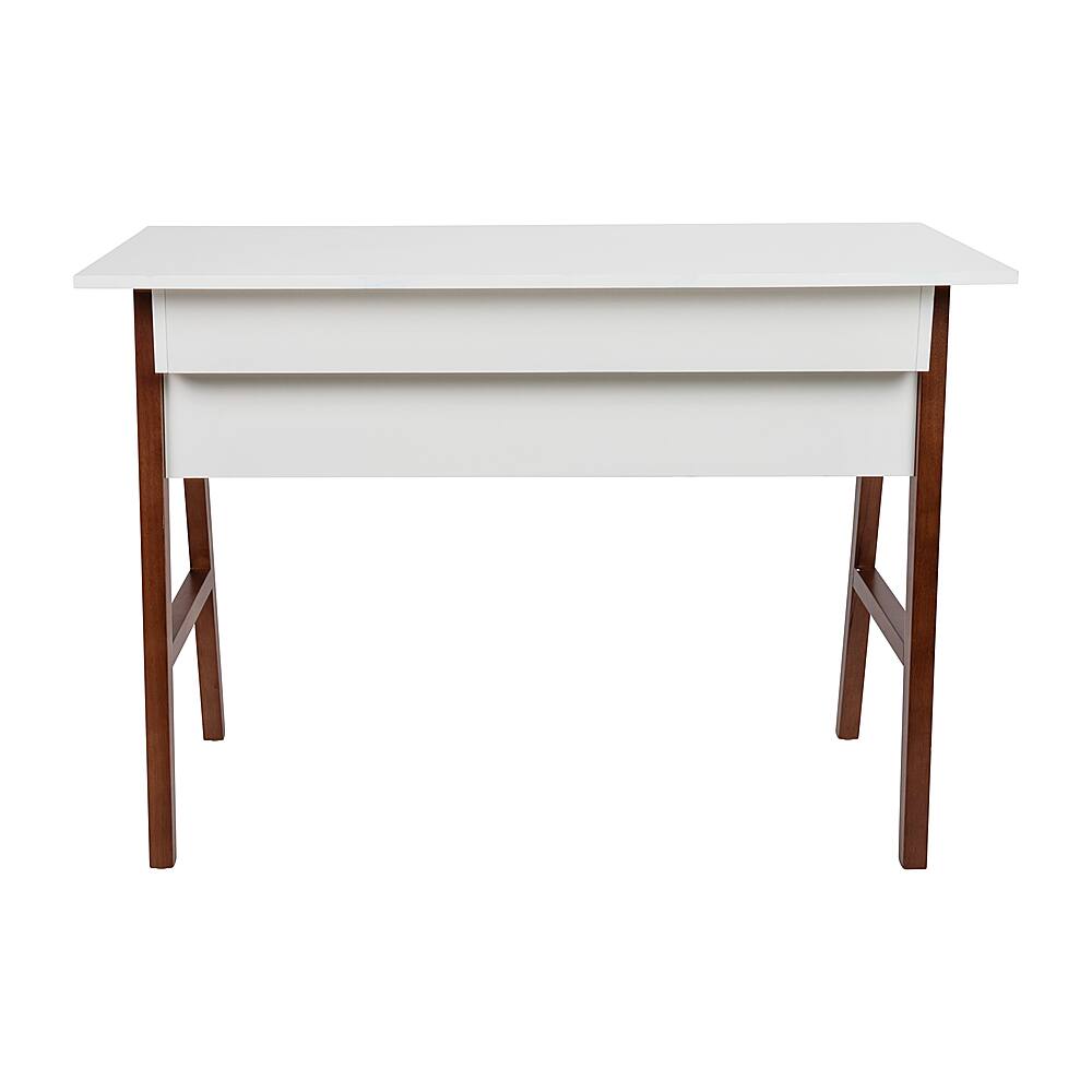 Alt View 14. Alamont Home - Darla Rectangle Modern Laminate Home Office Desk - White/Walnut.