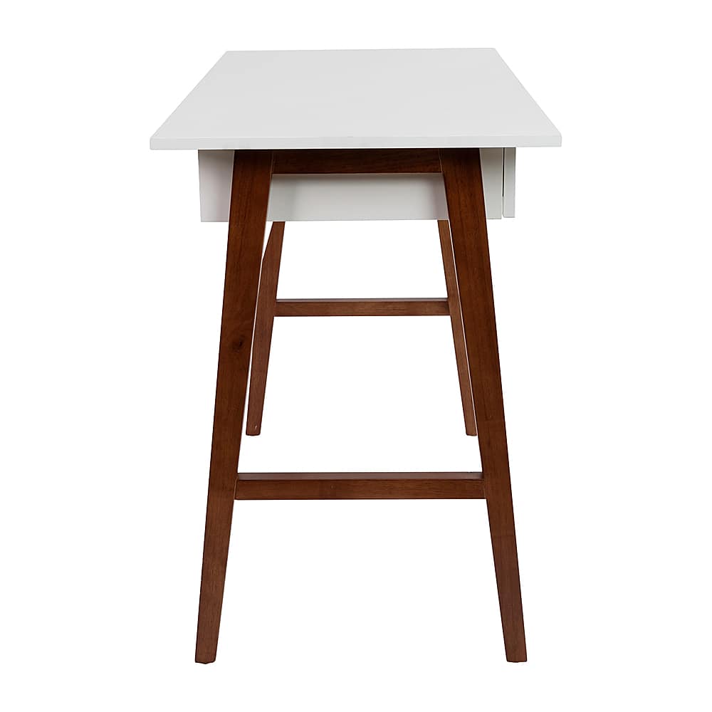 Alt View 16. Alamont Home - Darla Rectangle Modern Laminate Home Office Desk - White/Walnut.