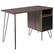 Front. Alamont Home - Woodridge Collection Rectangle Contemporary Laminate Home Office Desk - Rustic.