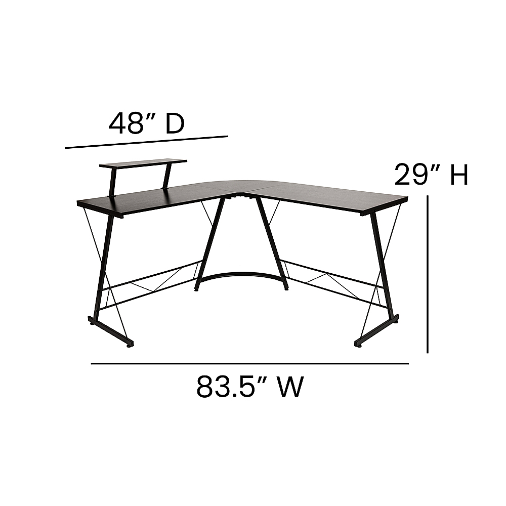 Flash Furniture Rectangle Contemporary Laminate Home Office Desk with Metal  Frame Cherry NAN-JN-2811-GG - Best Buy