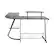 Alt View 15. Alamont Home - Ginny L Contemporary Laminate Home Office Desk - Black/Black.