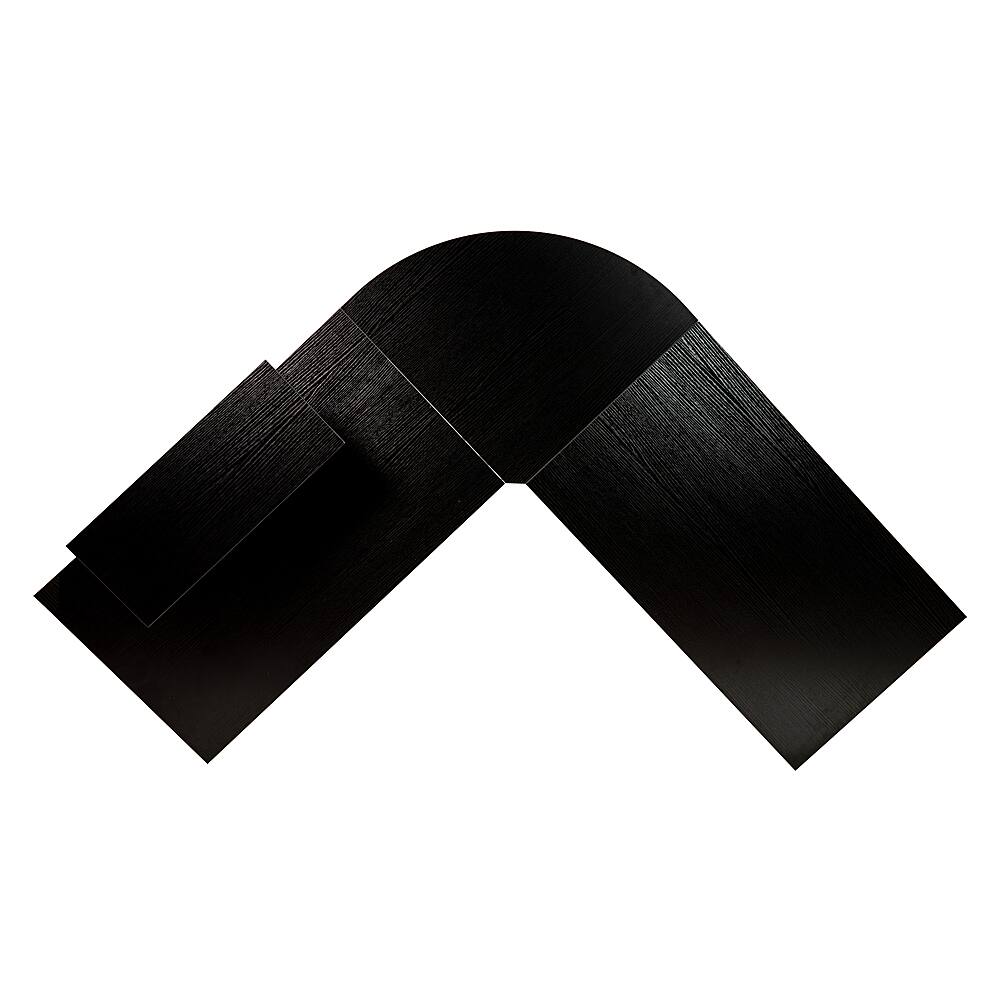 Alt View 16. Alamont Home - Ginny L Contemporary Laminate Home Office Desk - Black/Black.