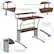 Alt View 40. Alamont Home - Clifton Rectangle Contemporary Laminate Home Office Desk - Rustic Walnut.