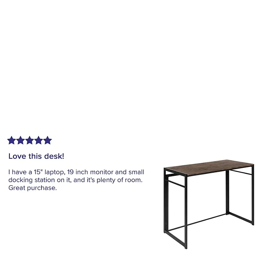 Alt View 39. Alamont Home - Walker Rectangle Modern Laminate  Home Office Desk - Rustic.