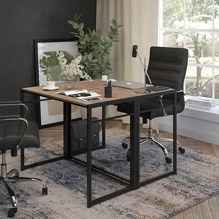 Alt View 17. Alamont Home - Walker Rectangle Modern Laminate  Home Office Desk - Rustic.