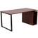 Front. Alamont Home - Manchester Rectangle Contemporary Laminate Home Office Desk - Mahogany.